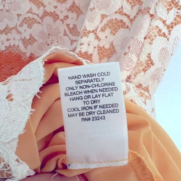 Orangescile Lace Sleeveless Sheath Dress Size 16 - Picture 6 of 6